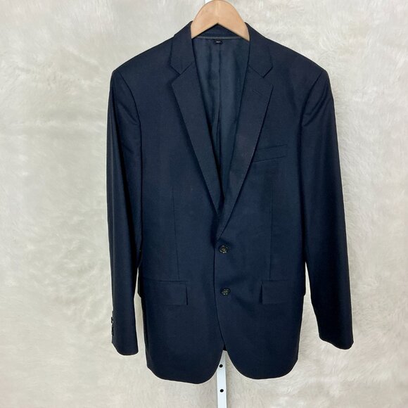 J. Crew Men's Slim Fit Ludlow Black Loro Piana Super 120s Wool Blazer 38R - Picture 1 of 9